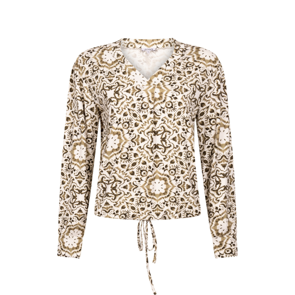 Zoso – Tessa Blouse – Offwhite-Army