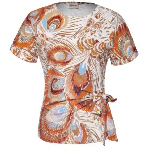 Kimara – Negin top SS – Peacock print