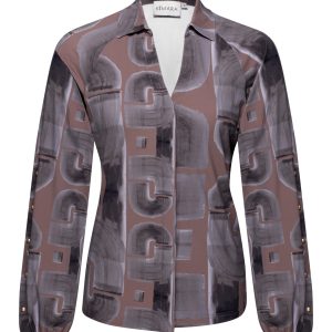 Kimara – Lian Blouse – Fossil Bow