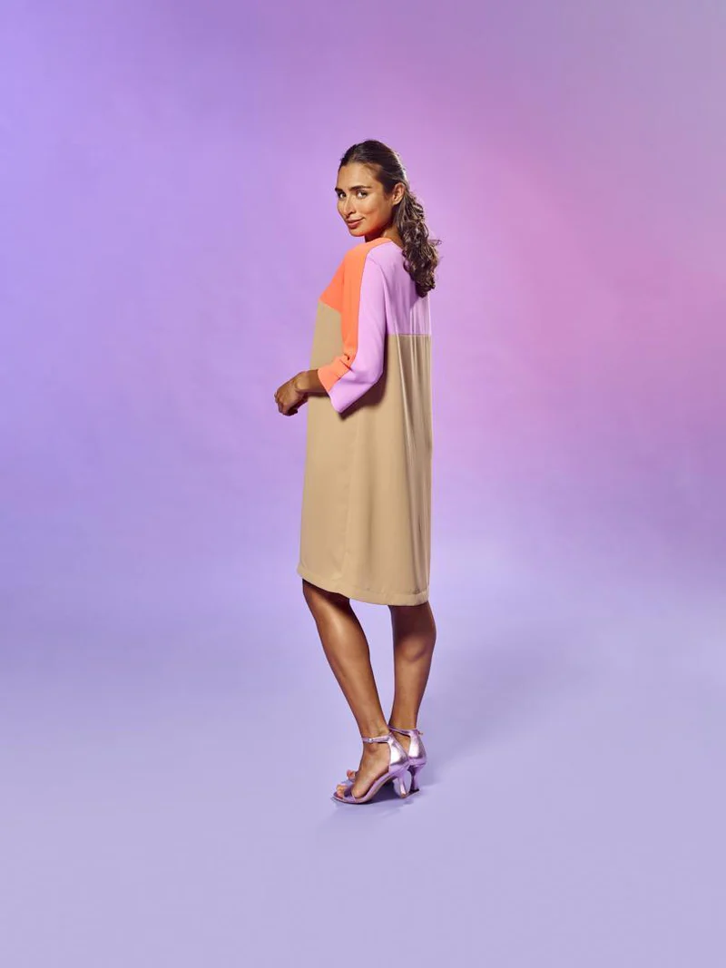 LaLotti – Feline Short Dress – Fluo Orange - Afbeelding 2