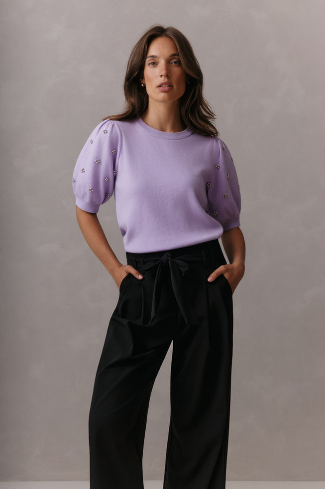 Lady Day – Jolie SSL Sweater – Soft violet - Afbeelding 3