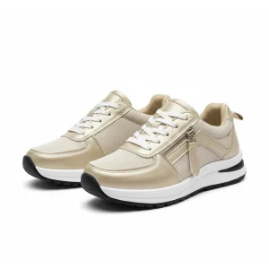 Livia Dames Sneakers - Comforabele Veterschoenen met Demping