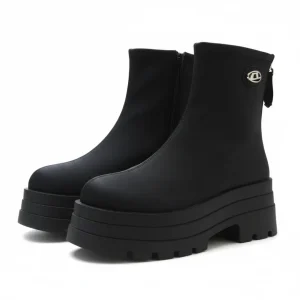 Roxy Platform Boots Dames – Chunky Enkel laarzen met Plateauzool