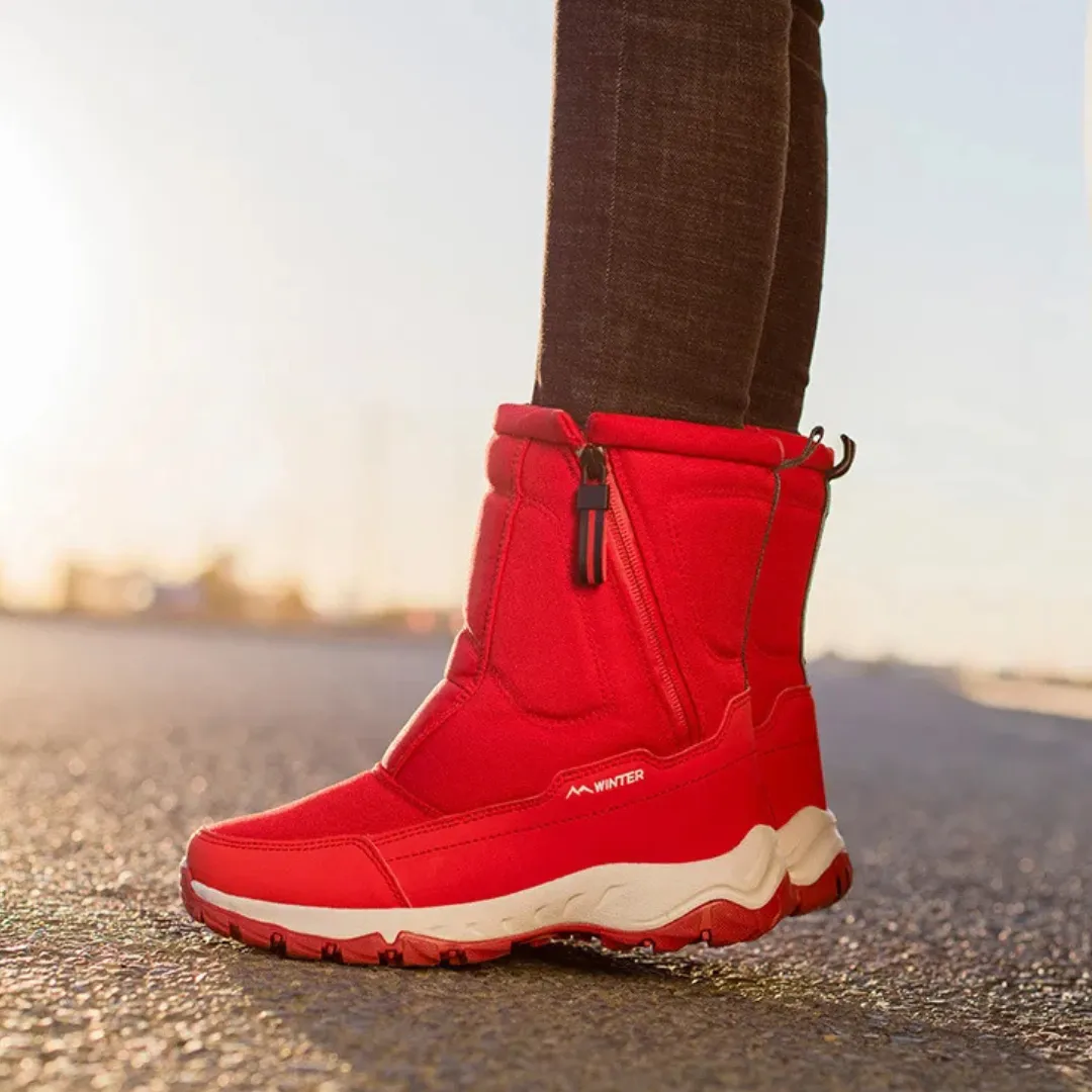 Lara Winterlaarzen Dames – Snowboots met Zachte Bontvoering en Rits - Afbeelding 4