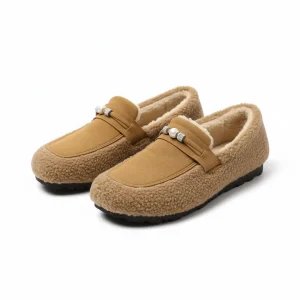 Elena Warme Pantoffels Dames – Gevoerde Loafers met Antislip Zool