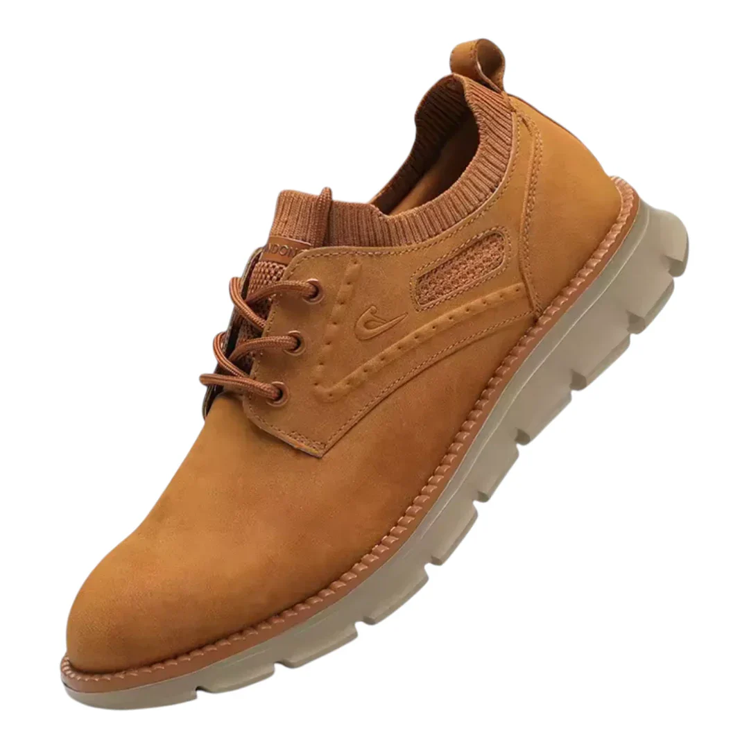 Casual Leren Schoenen Heren - Flexibele Zool & Ademend Design - Afbeelding 3
