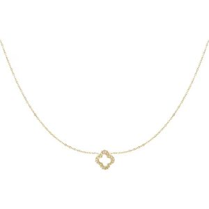 Necklace – Diamond Clover – Gold