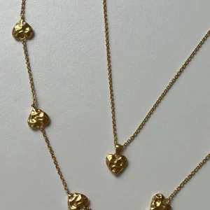 24Kae Necklace with structured hearts