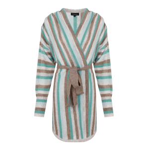 G-maxx – Amina Knitting Cardigan – Gravel/Arctic Blue