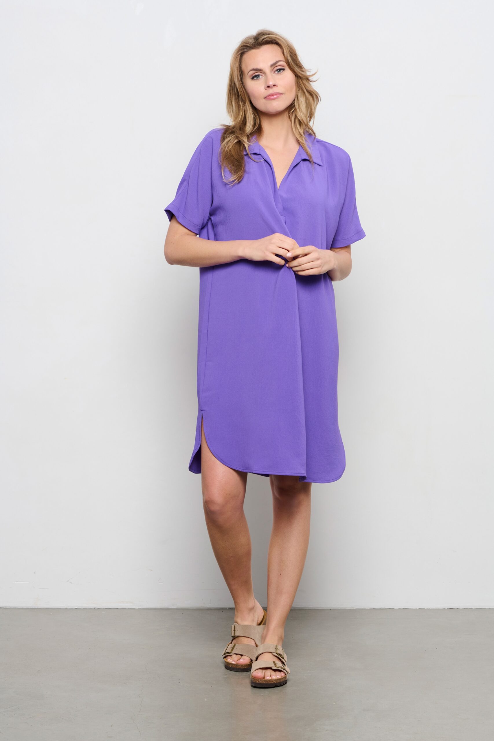 &Co Woman – Alison Travelstof Dress – Violet - Afbeelding 3