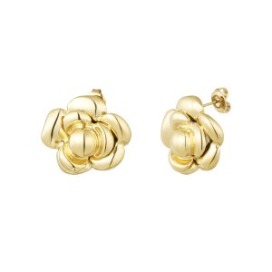Earrings – Balloon Bloom – Gold
