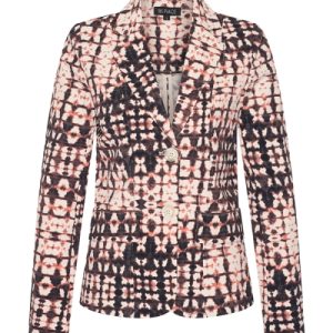 Mi Piace – Blazer Kort Travelstof – Batik Print
