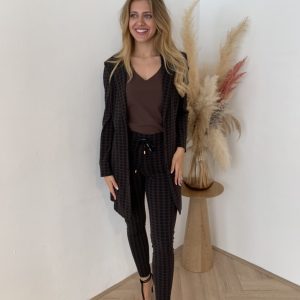 Aime – Bionda Blazer – Points Print Cacao