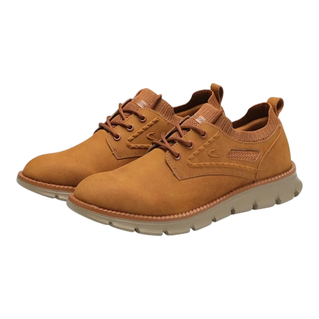 Casual Leren Schoenen Heren - Flexibele Zool & Ademend Design - Afbeelding 2