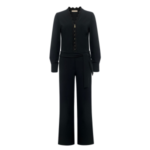 Triple Nine – Jumpsuit Zip Zig Zag – Black