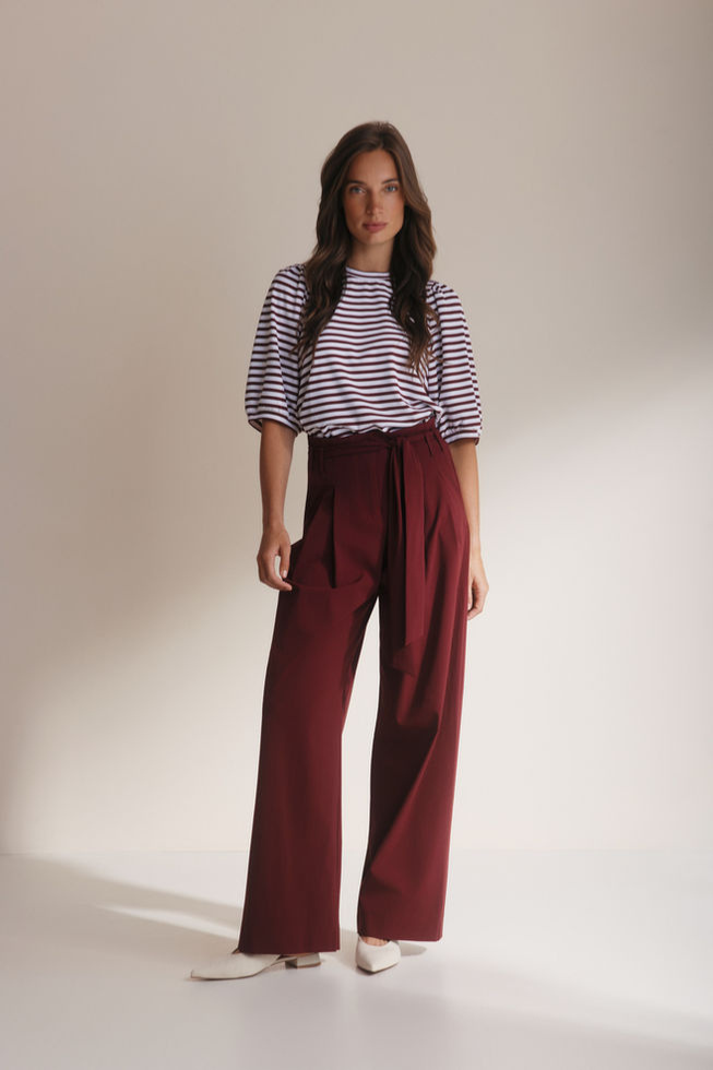 Lady Day – Steph Travel Trousers – Burgundy - Afbeelding 8