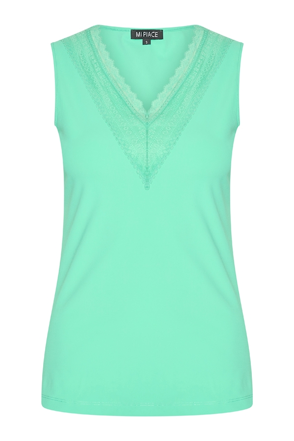 Mi Piace – Hemd Kant – Mint Leaf - Afbeelding 2