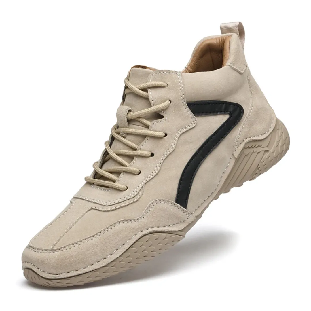 Arvid Leren Herenschoenen - Comfortabele Hoge Sneakers met Antislip - Afbeelding 6