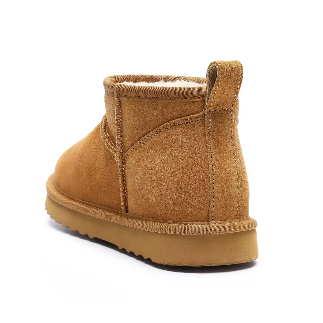 Alix Warm Suède Enkellaarsje Dames - Gevoerde Boots met Antislip zool - Afbeelding 5