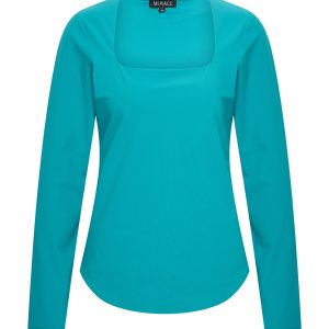 Mi Piace – Top Square Neck – Petrol