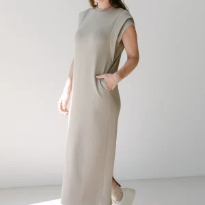 Aimee the Label Silvana Taupe Jurk