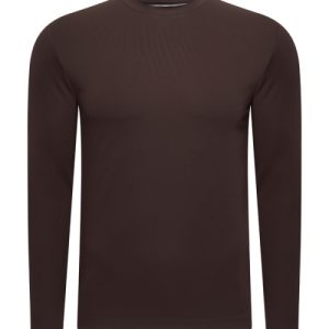 Mi Piace Heren – Men Cotton Shirt Long Sleeves – Espresso