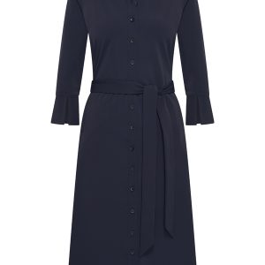 Mi Piace – Jurk 3/4 Mouw recht – Dark Blue