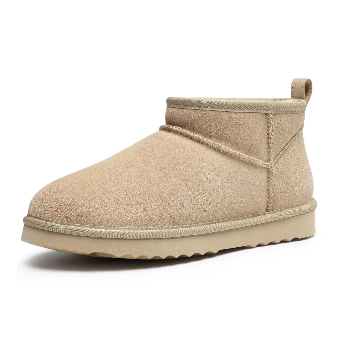 Alix Warm Suède Enkellaarsje Dames - Gevoerde Boots met Antislip zool - Afbeelding 9