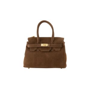 Madam Peach – Birdie Small Suede – Taupe