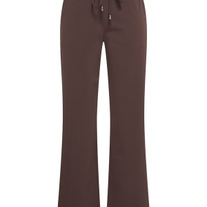 Mi Piace – Travelstof Broek Straight – Espresso