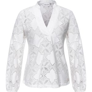 Kimara – Silver Blouse – White