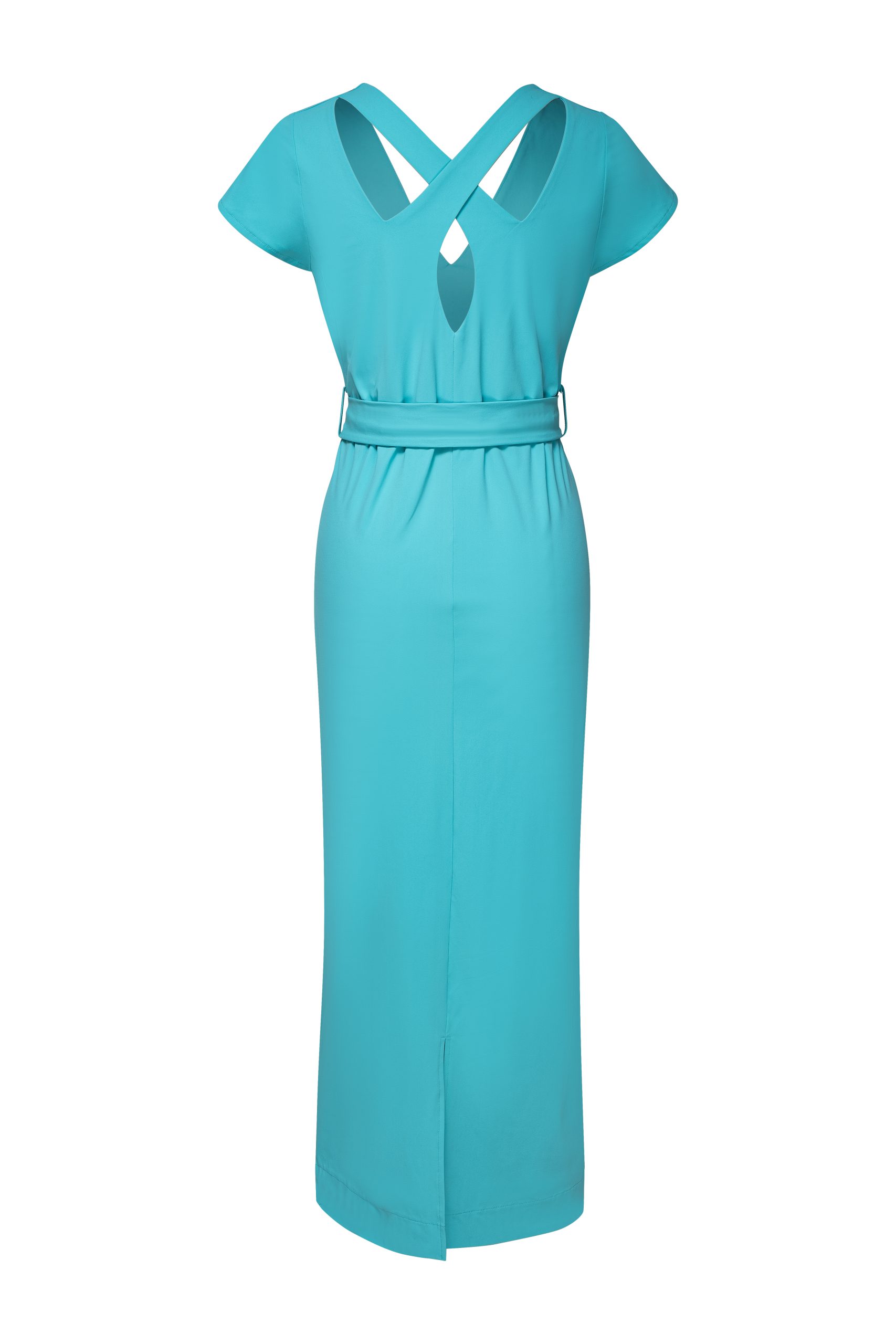 Kimara – Sita Dress Cap Sleeve – Aqua - Afbeelding 6
