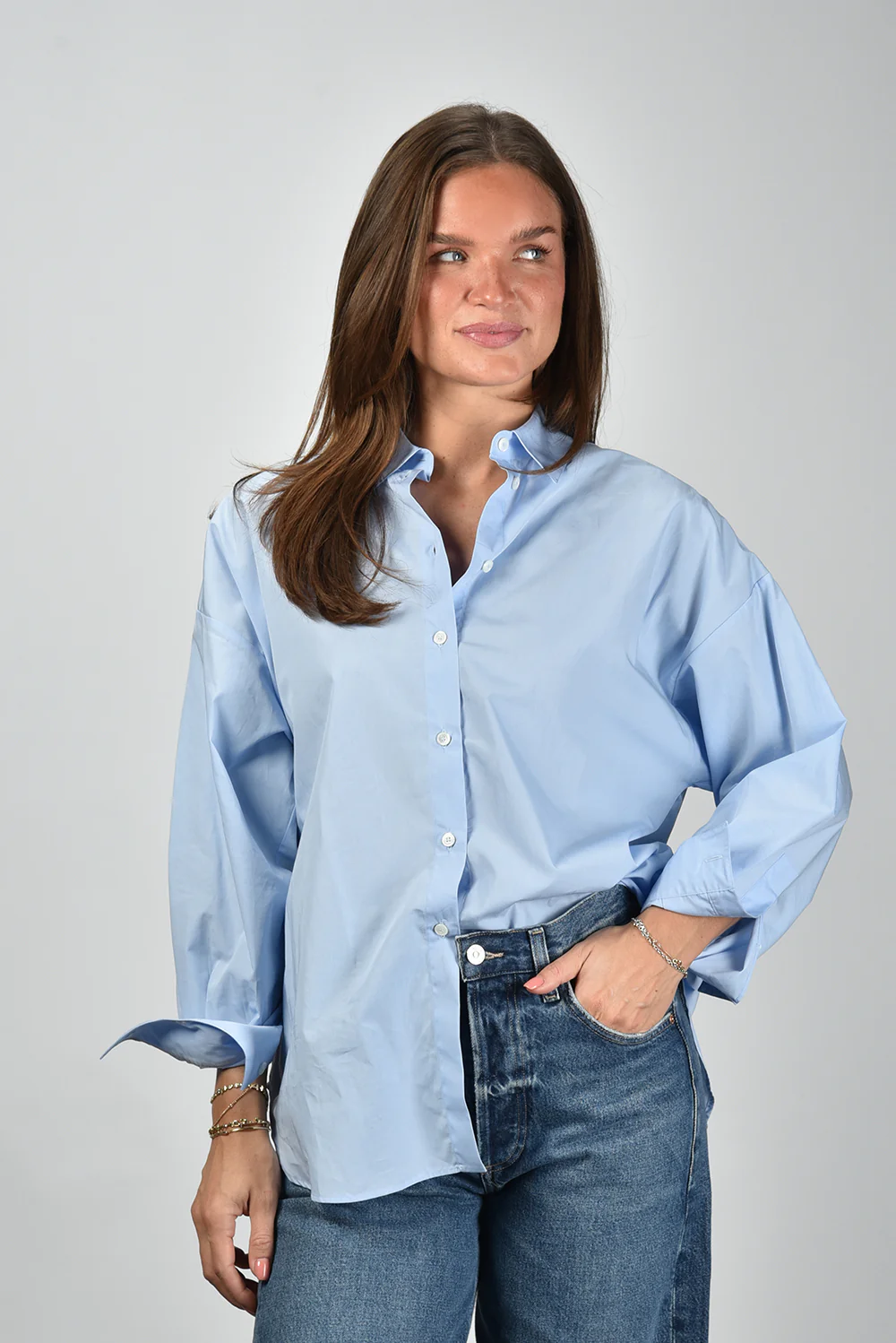 Academia blouse Giorgia 1061-610 unito celeste - Afbeelding 2