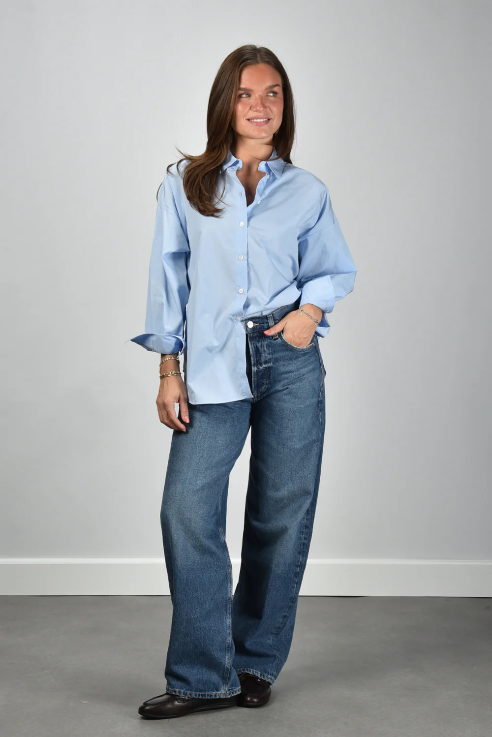 Academia blouse Giorgia 1061-610 unito celeste - Afbeelding 3