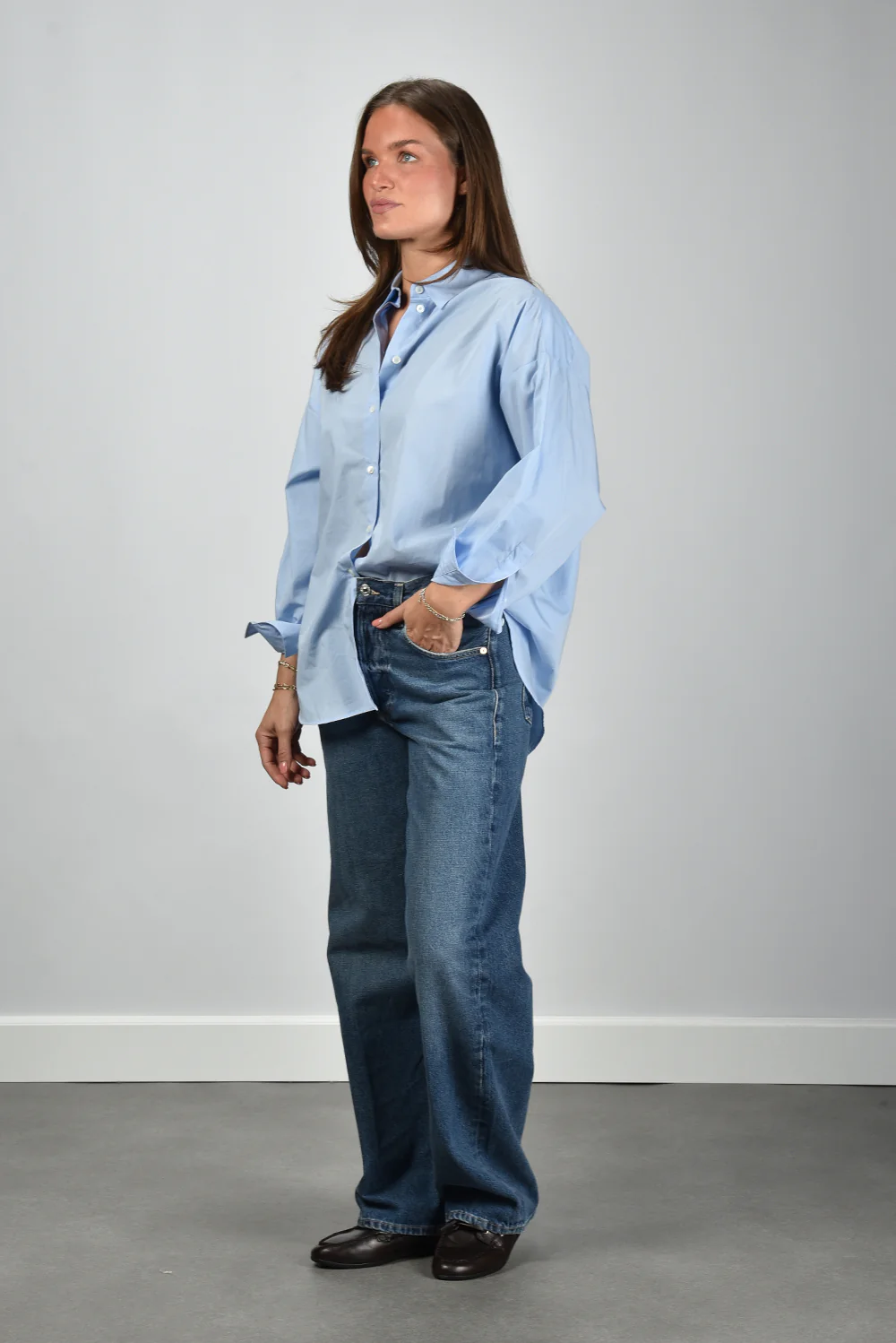 Academia blouse Giorgia 1061-610 unito celeste - Afbeelding 4