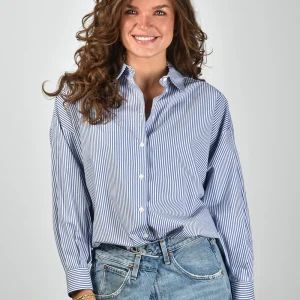 Academia blouse Giorgia 1069-635 riga blu