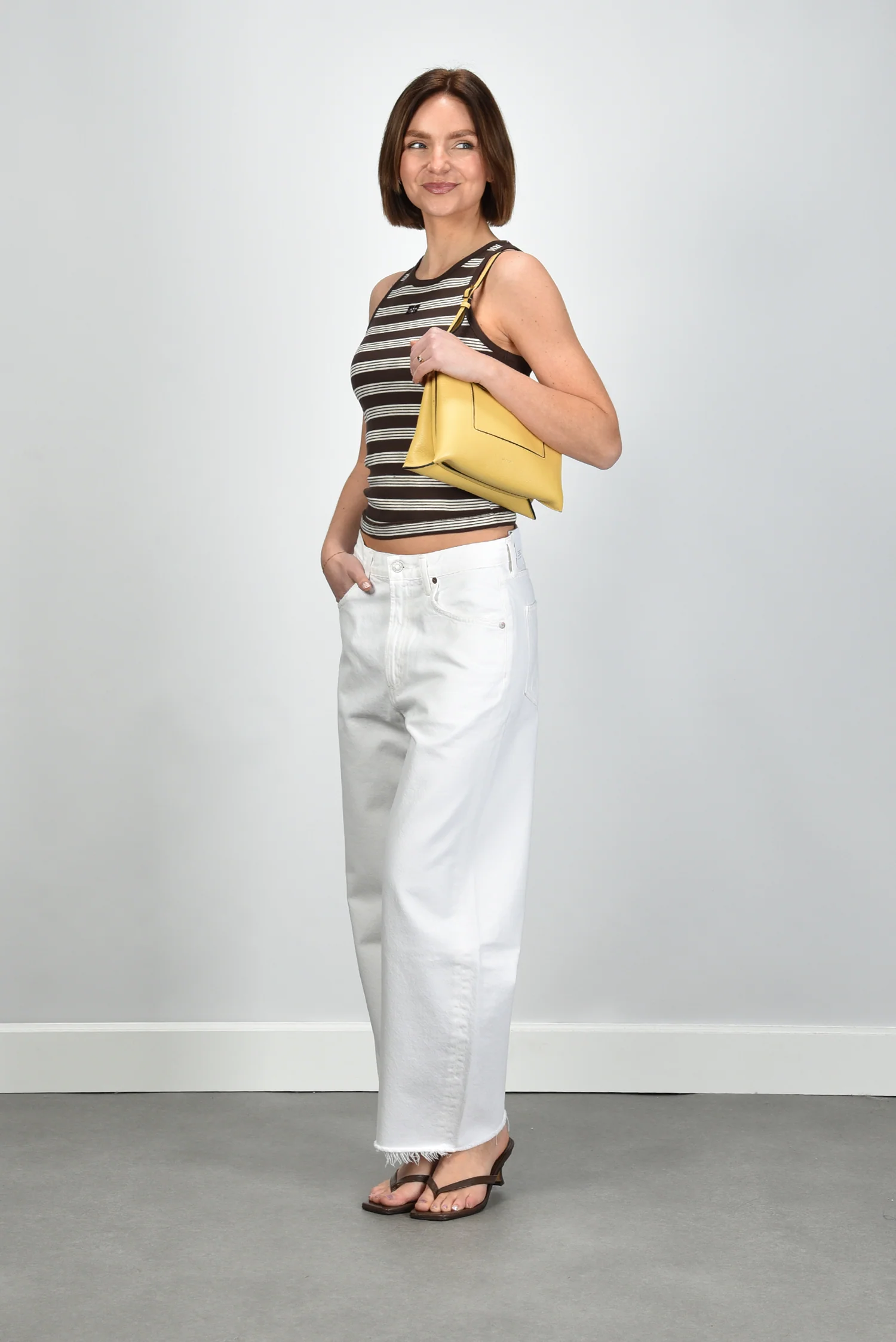 Agolde jeans Low Curve Fray A238-1183 milkshake