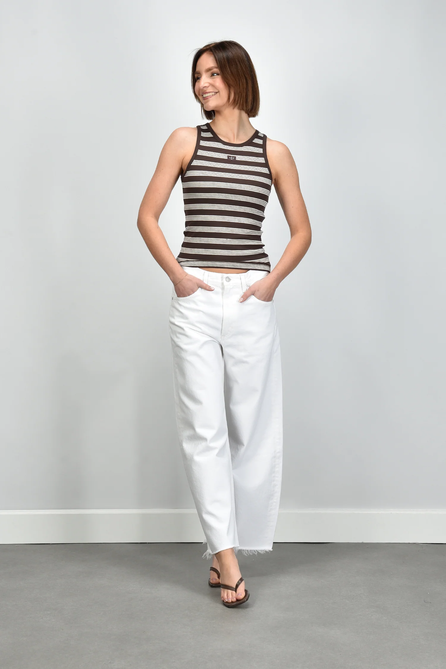 Agolde jeans Low Curve Fray A238-1183 milkshake - Afbeelding 5