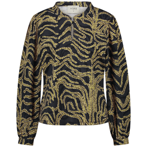 Aime – Vai Travelstof Blouse – Frosty Leaves