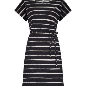Lady Day – Amelie Dress – Painted Stripe Black