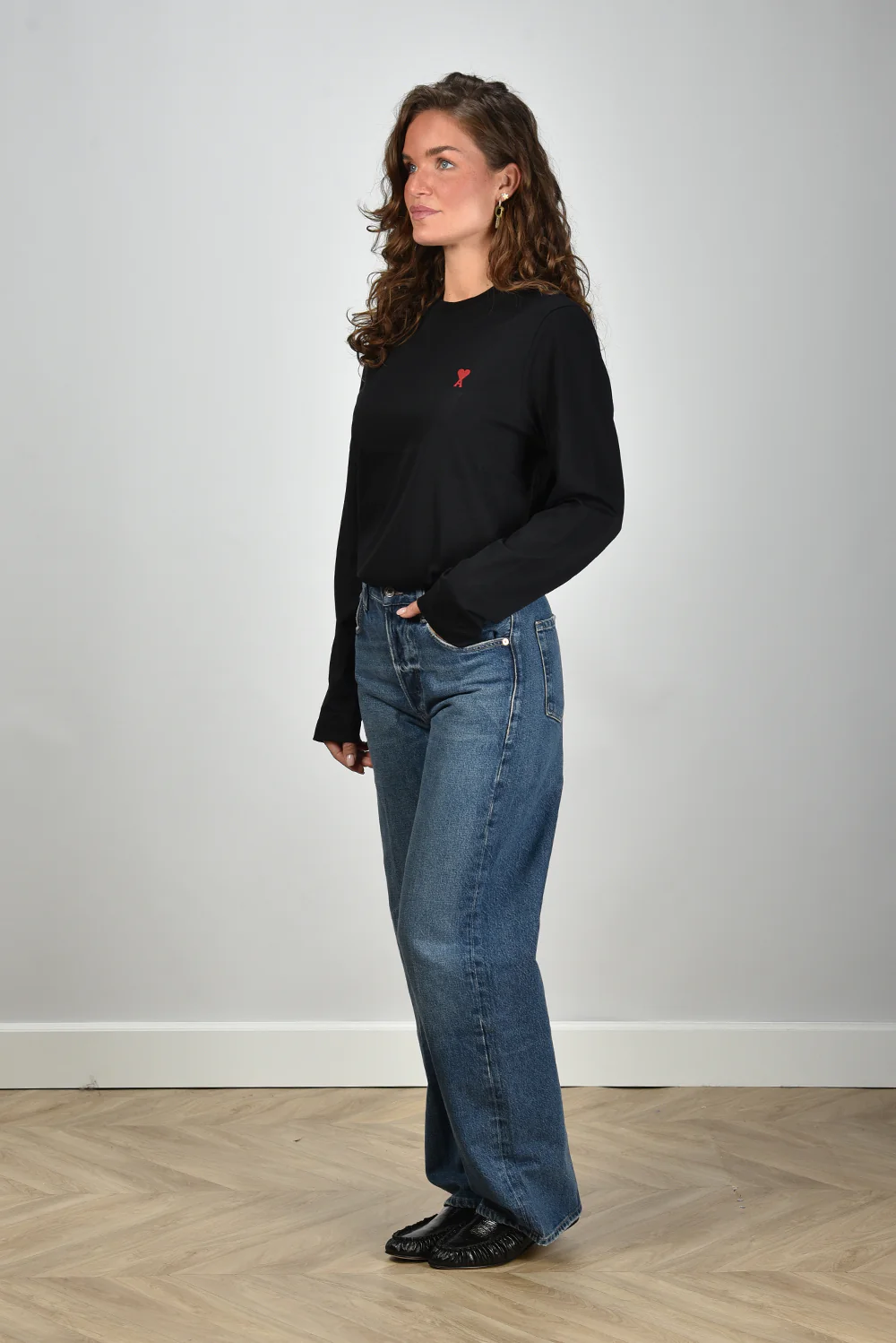 Ami Paris t-shirt ADC Ts Ml Rouge BFUTS235.724 noir - Afbeelding 5