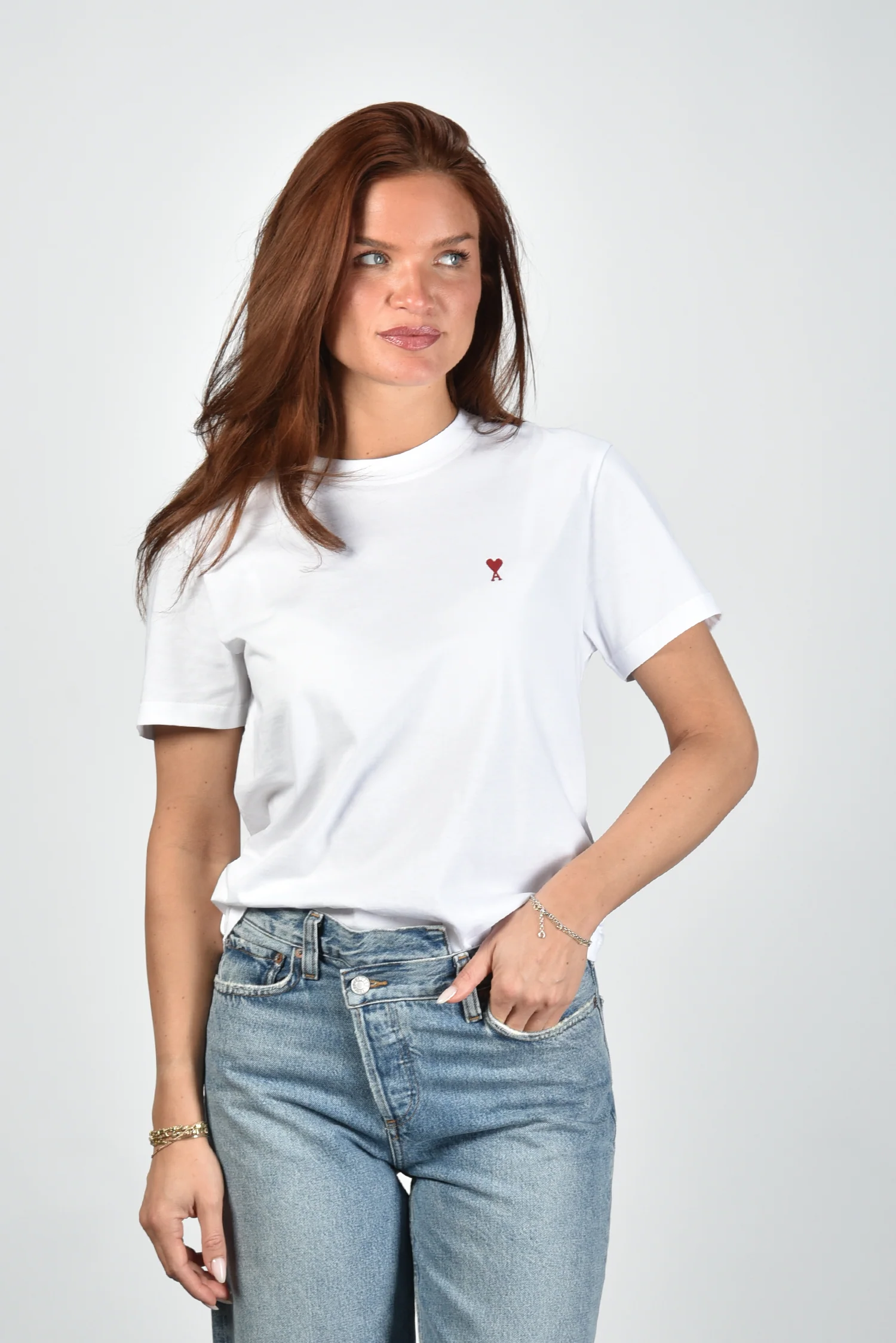 Ami Paris t-shirt ADC Ts Rouge BFUTS035.724 blanc - Afbeelding 2