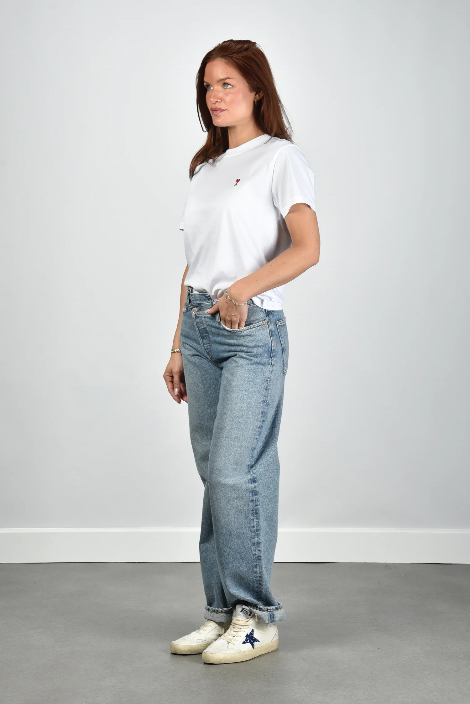 Ami Paris t-shirt ADC Ts Rouge BFUTS035.724 blanc - Afbeelding 5