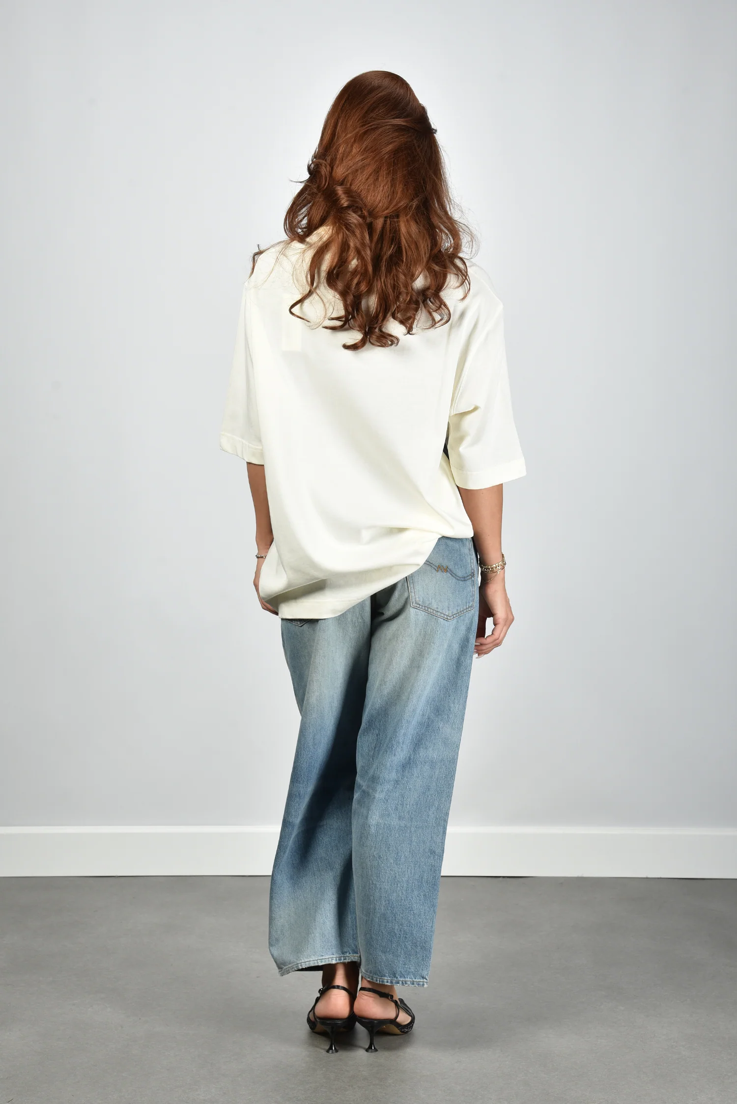 Ami Paris t-shirt UTS381.726 blanc creme - Afbeelding 9