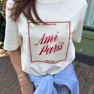 Ami Paris t-shirt UTS385.726 blanc creme