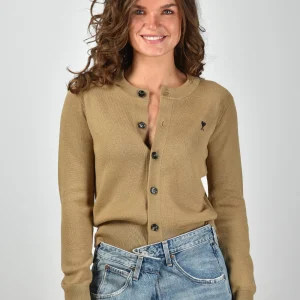 Ami Paris vest ADC Merinos FKC361.001 camel/noir