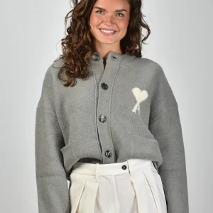 Ami Paris vest ADC Nuage UKC366.KN0135 gris/ecru