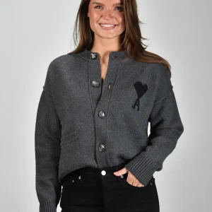 Ami Paris vest ADC UKC368.018 gris chine/noir