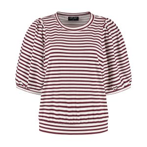 Lady Day – Amie Travelstof Top – Burgundy/Simple while