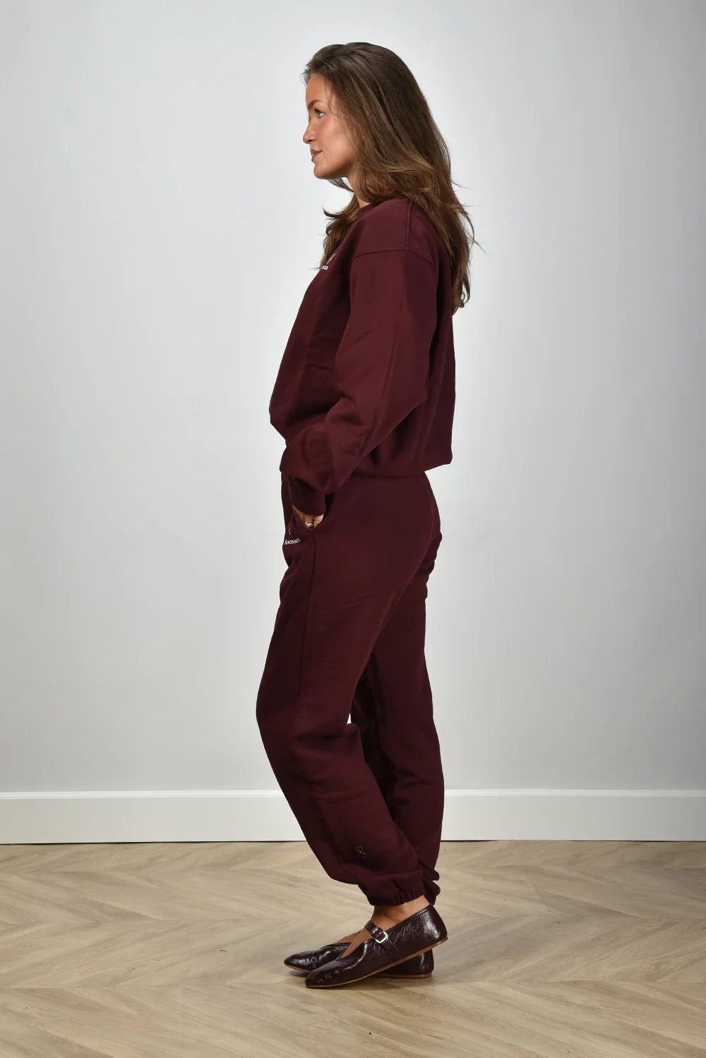 Amis Amour trui Sweater merlot - Afbeelding 6